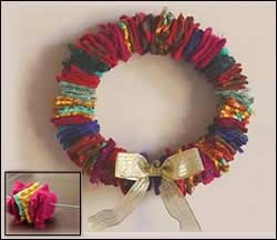 Corona natalizia feltro Corona natalizia feltro